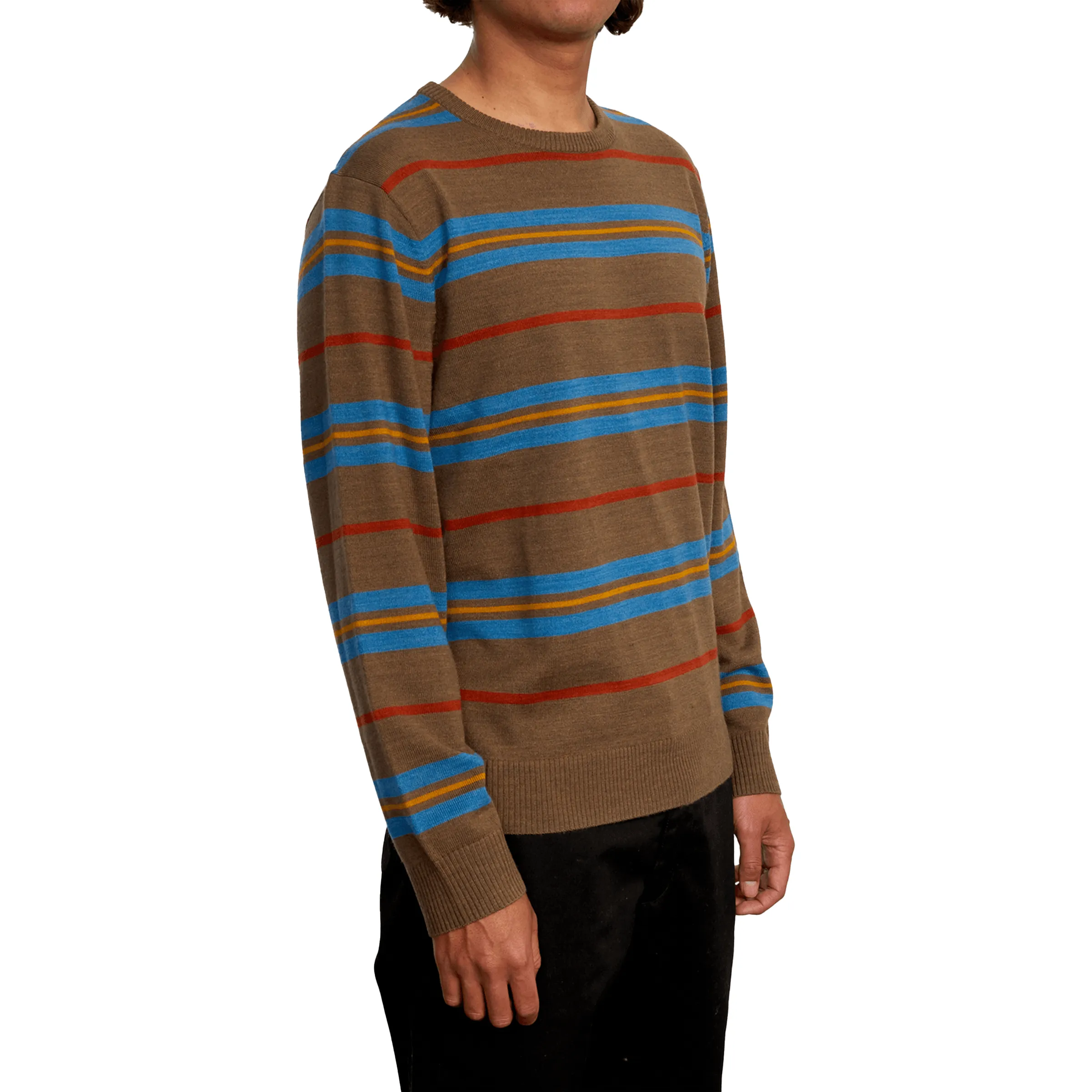 ALEX STRIPE CREW SWEATER