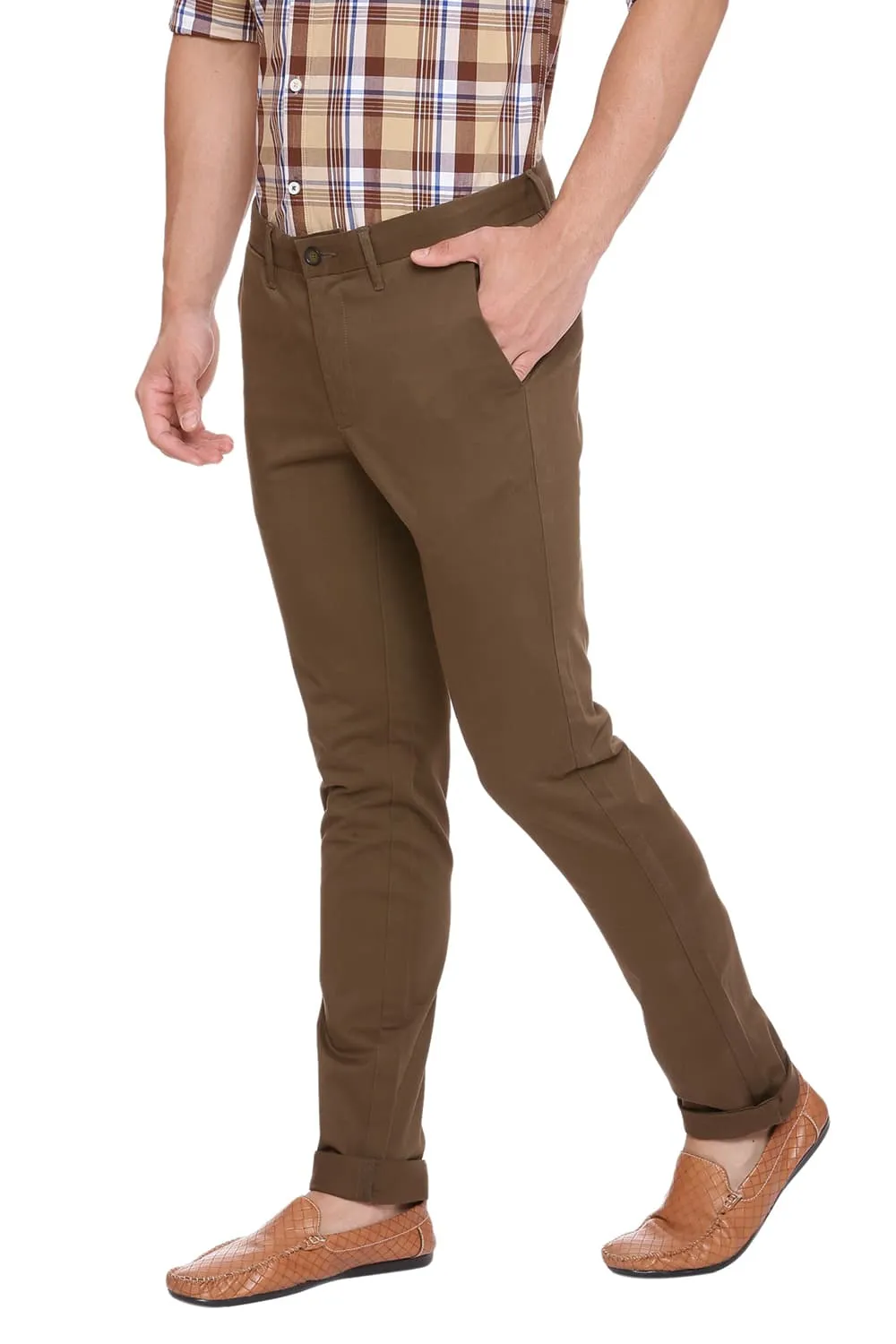 Basics Tapered Fit Stretch Trouser