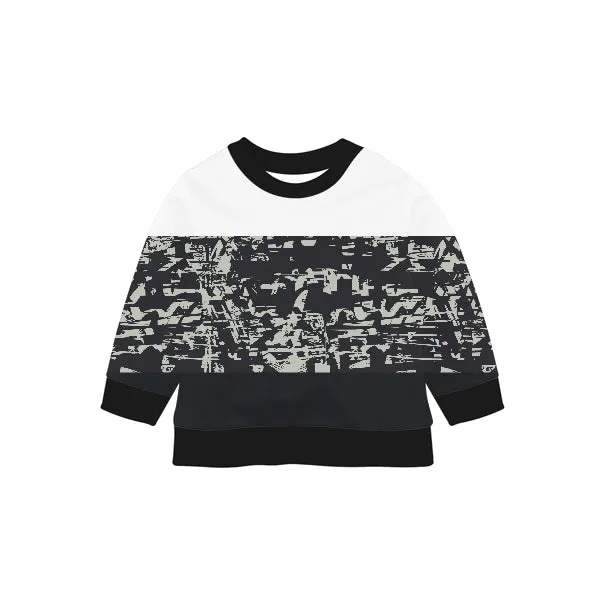 Black And White Kids Sweartshirt