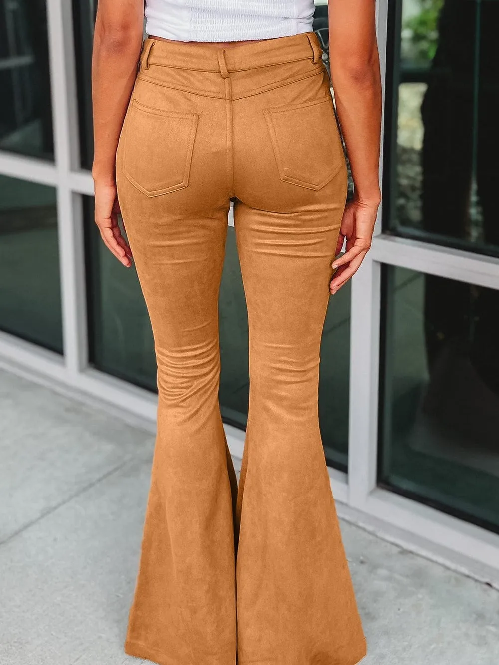 Bohemian Suede Bell Bottoms