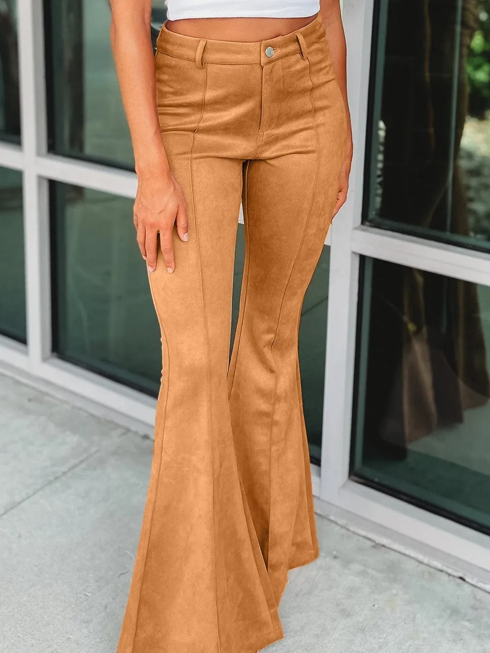 Bohemian Suede Bell Bottoms