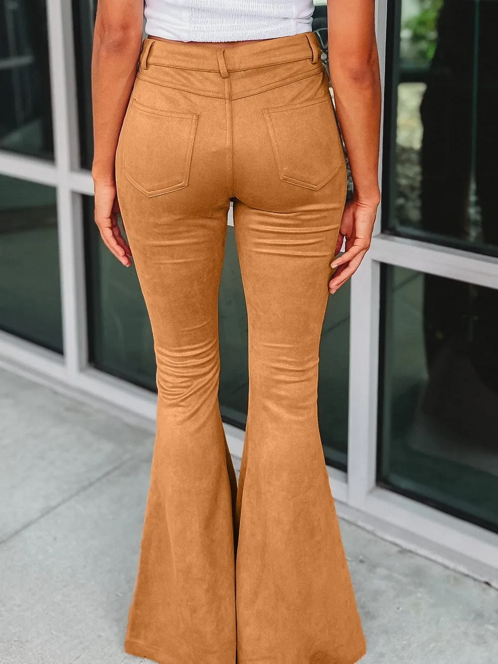 Bohemian Suede Bell Bottoms