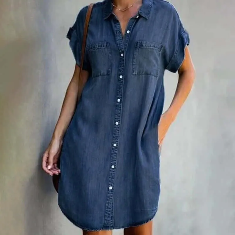 BROOKE | STYLISH DENIM DRESS WITH WAIST FOCUS