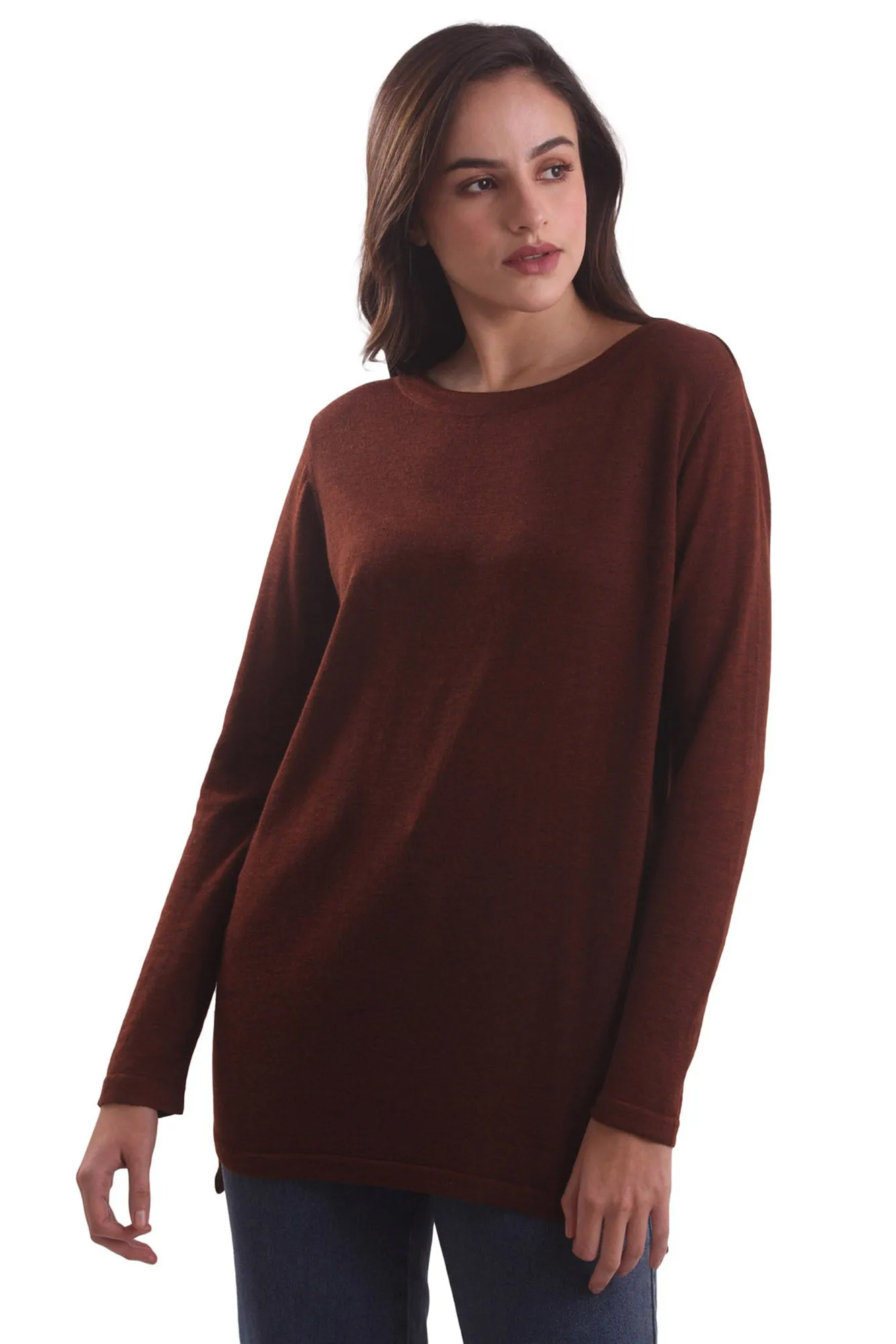 Burnt Sugar Tunic Fit Sweater