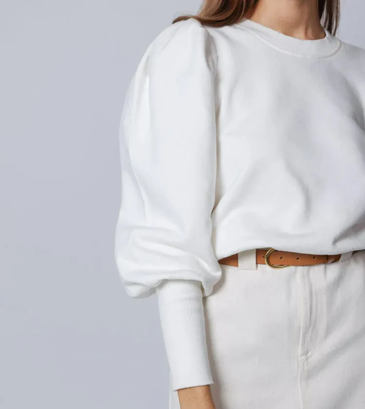 Cleobella Indi Sweatshirt, Ivory