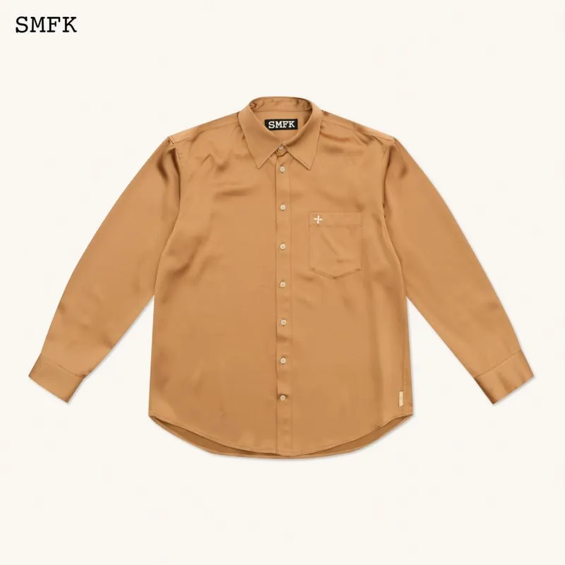 Compass Gold Snake Satin Wide Shirt