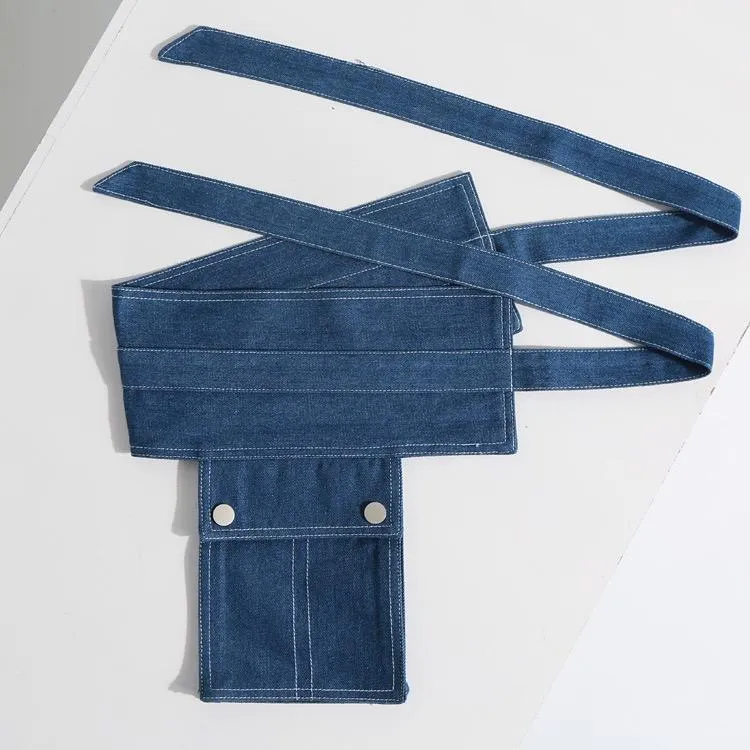 Denim Pocket Style Girdle Belt