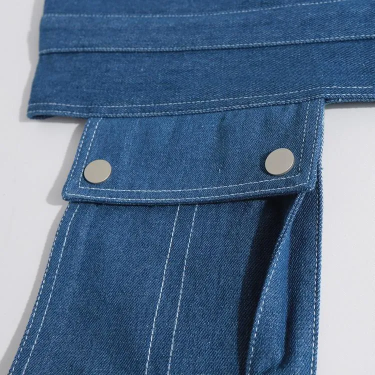 Denim Pocket Style Girdle Belt