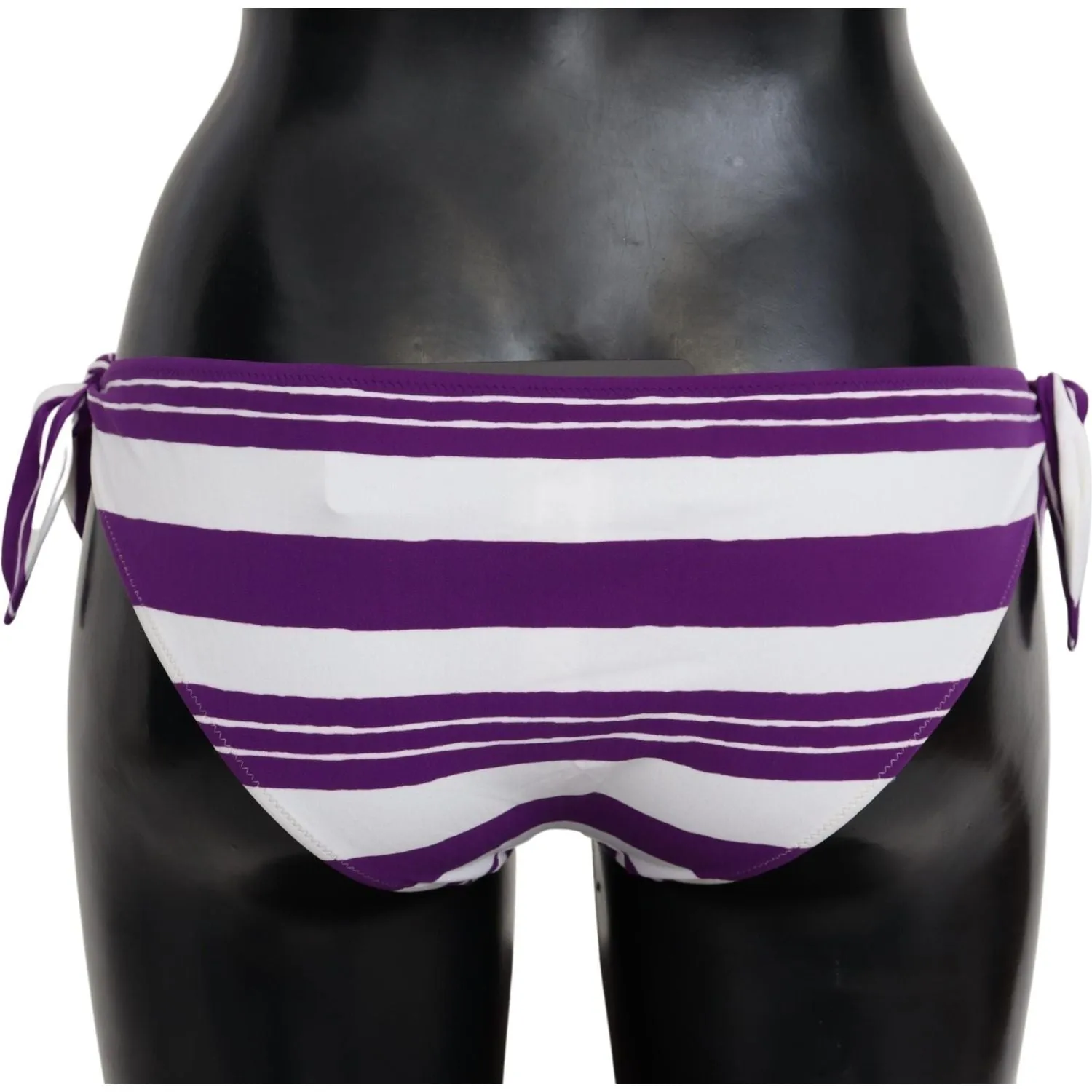 Dolce & Gabbana Chic Striped Bikini Bottom - Effortless Poolside Glamour