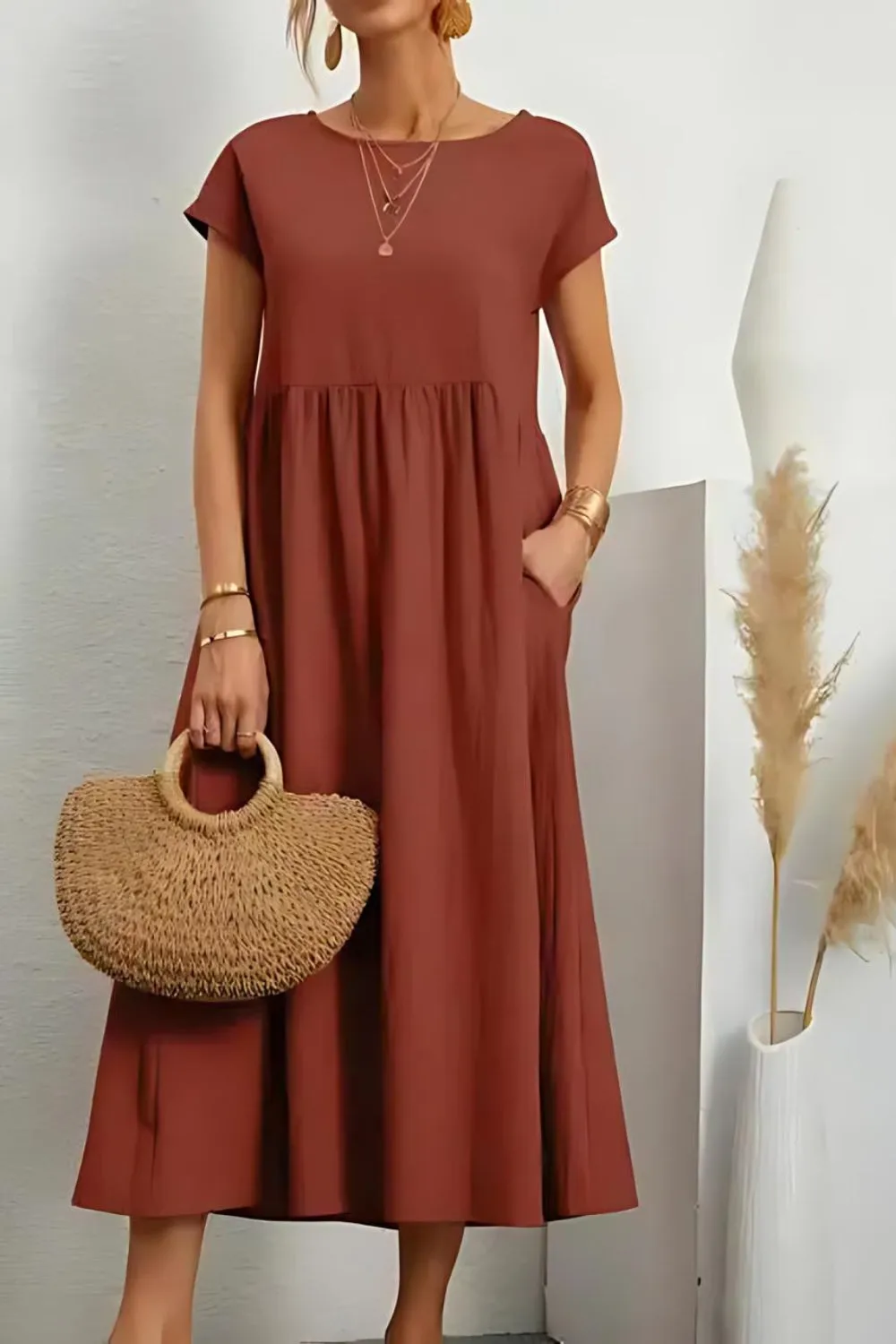 Elegant Summer Linen Dress