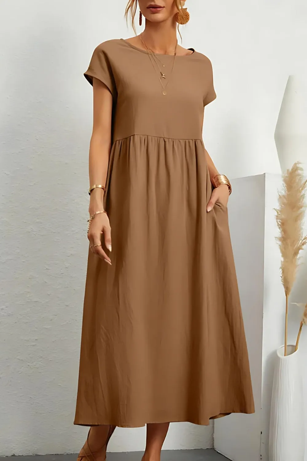 Elegant Summer Linen Dress