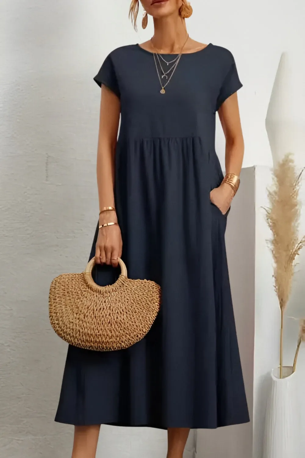 Elegant Summer Linen Dress