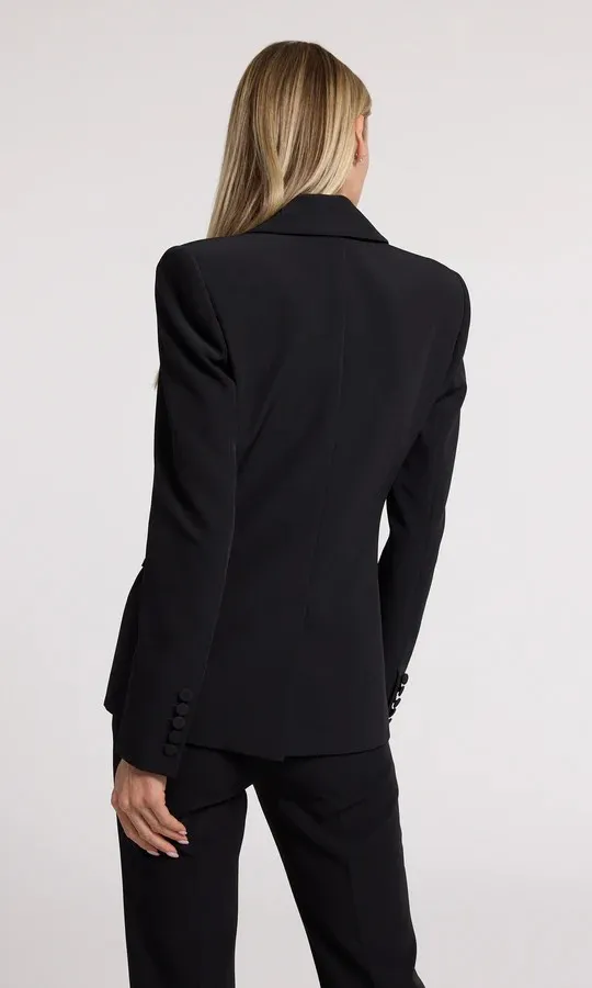 GEN Black Aimee Crepe Blazer