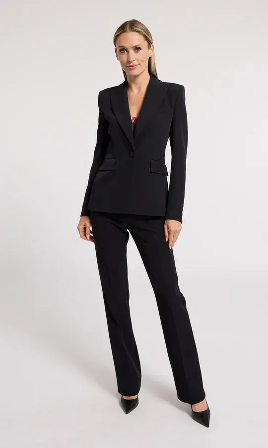 GEN Black Aimee Crepe Blazer