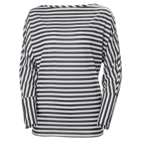 Helly Hansen Women's White Navy Stripe Thalia Long Sleeve Shirt