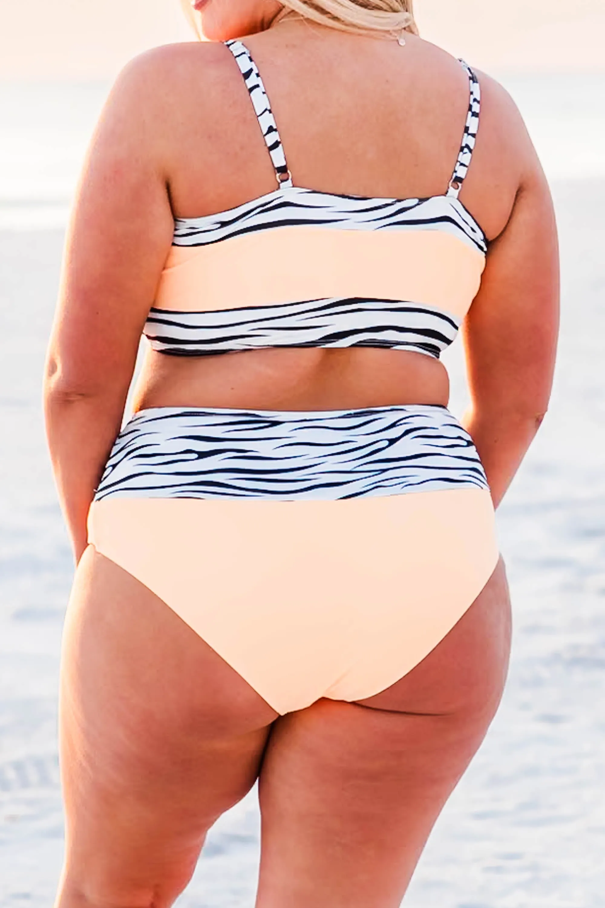 Hidden Islands Swim Bottom, Orange/Zebra