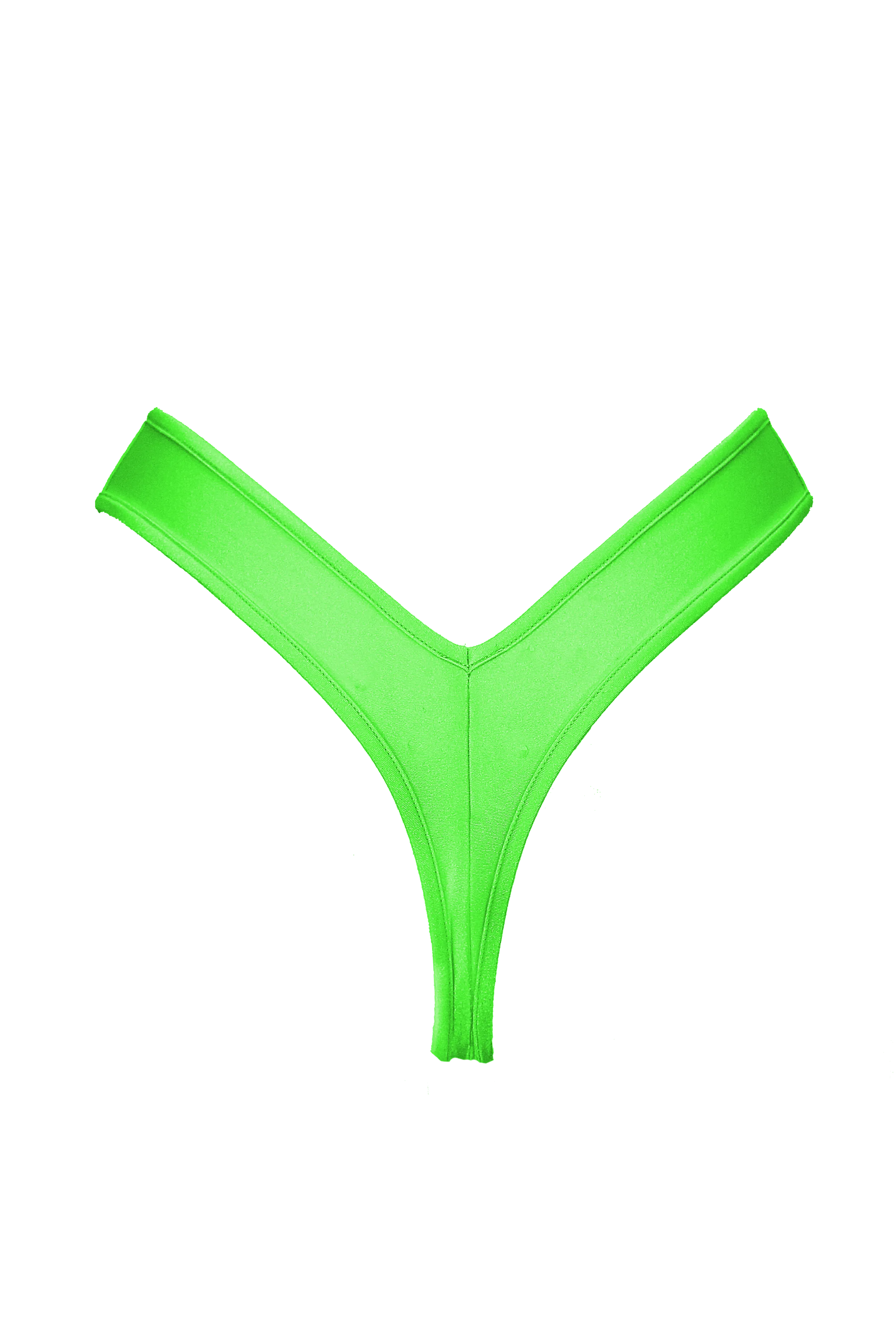 High-Cut Bikini Bottom / LULY NEON LIME