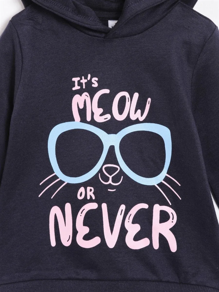 Hooded Sweatshirt Combo of 2-Meow or Never-Owlsome