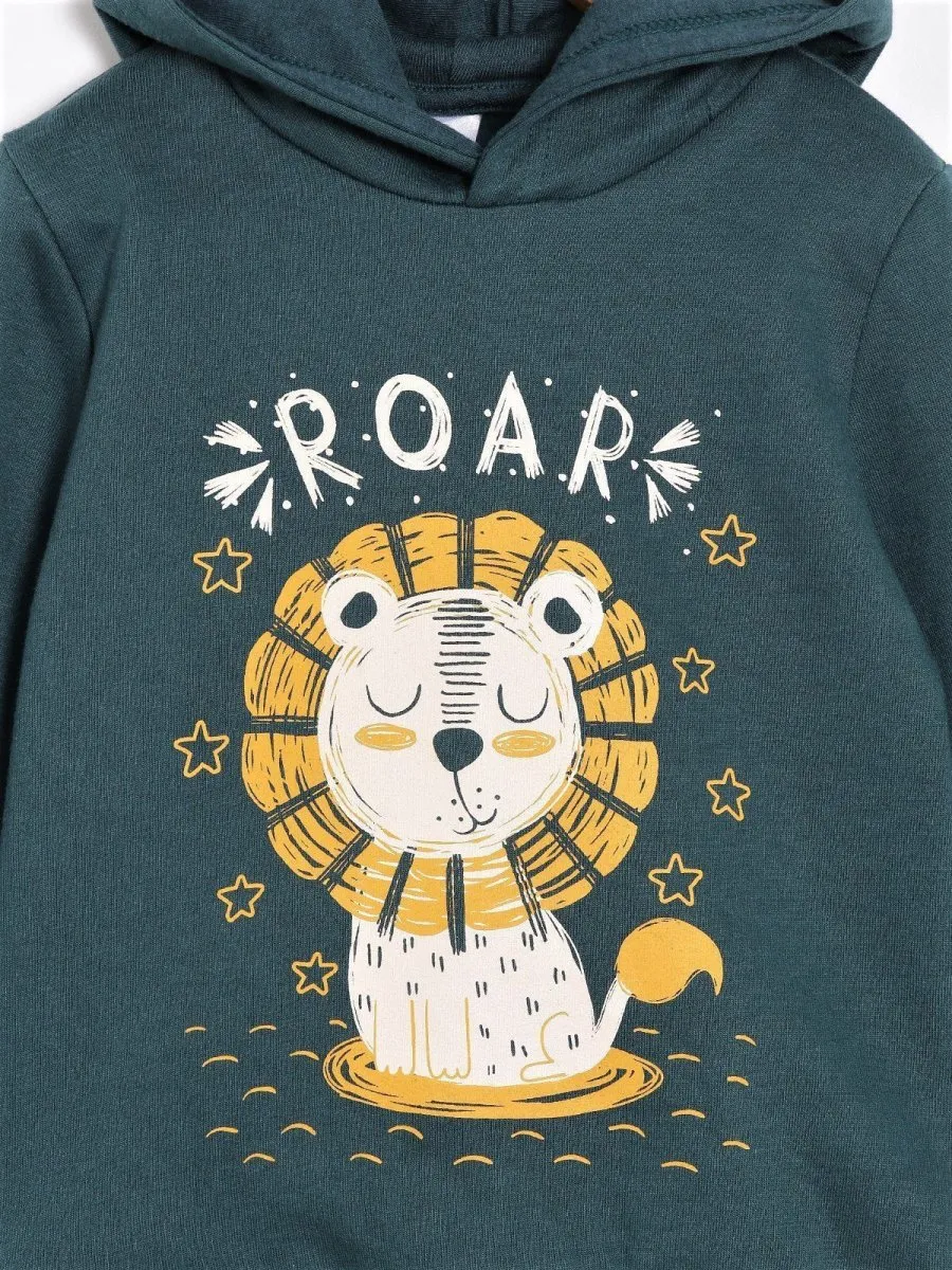 Hooded Sweatshirt Combo of 4-Little Surfer-Hello Dino-Rockstar Dino-My Little Lion