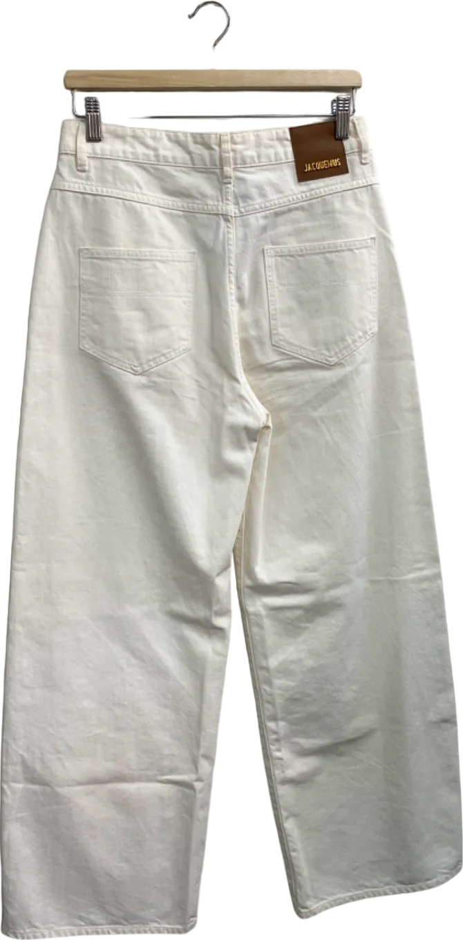 Jacquemus White Le Coup De Soleil Wide Leg Jeans W26