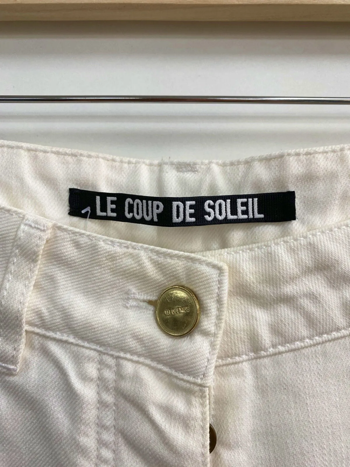 Jacquemus White Le Coup De Soleil Wide Leg Jeans W26