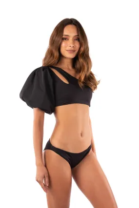 Kino Bikini Bottom in Black by Sanlier