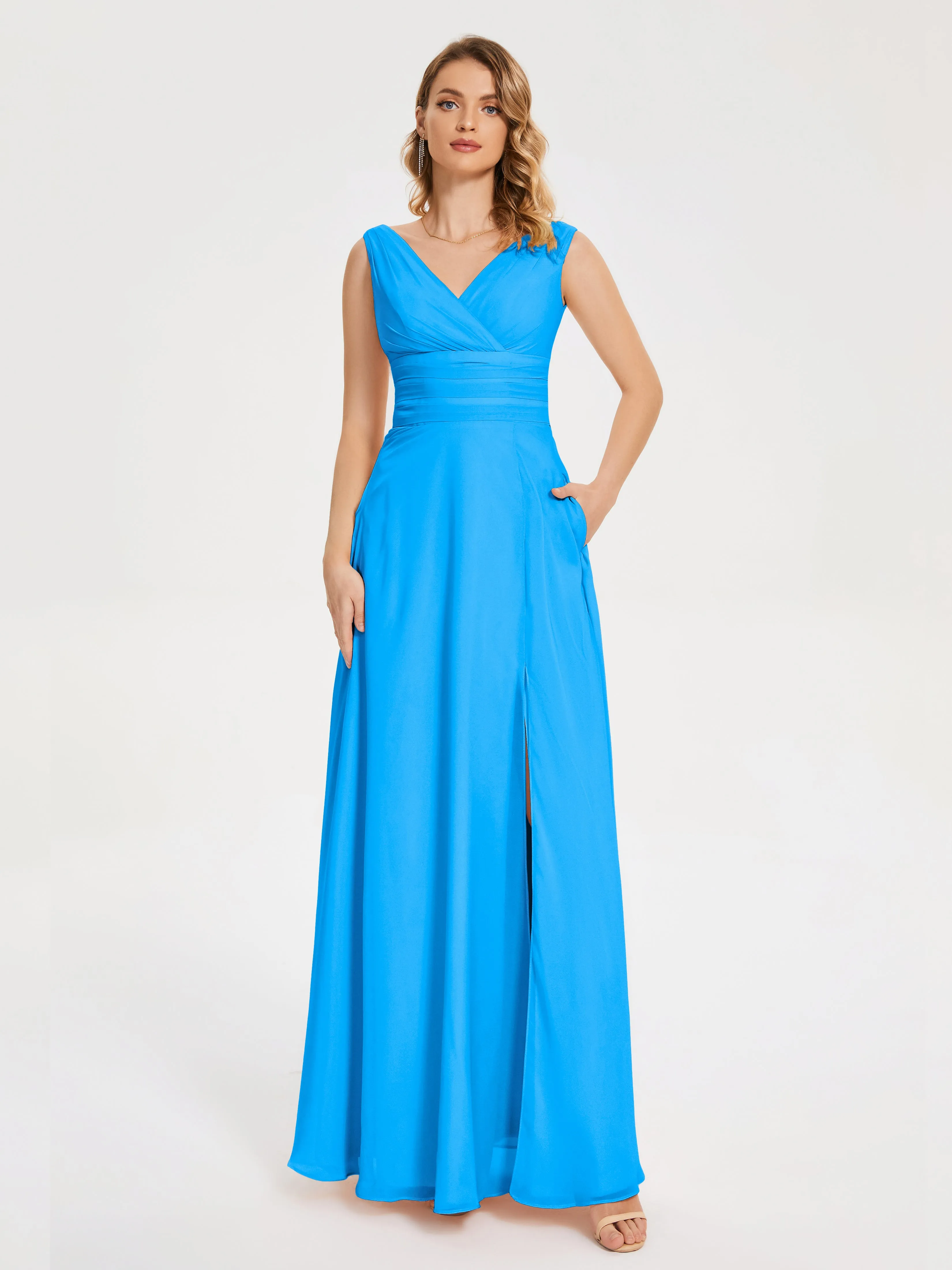 Lucille Elegant Chiffon Bridesmaid Dresses With Bow