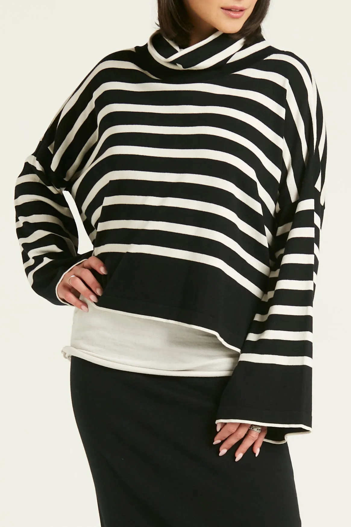 MOD STRIPE KNIT SWEATER