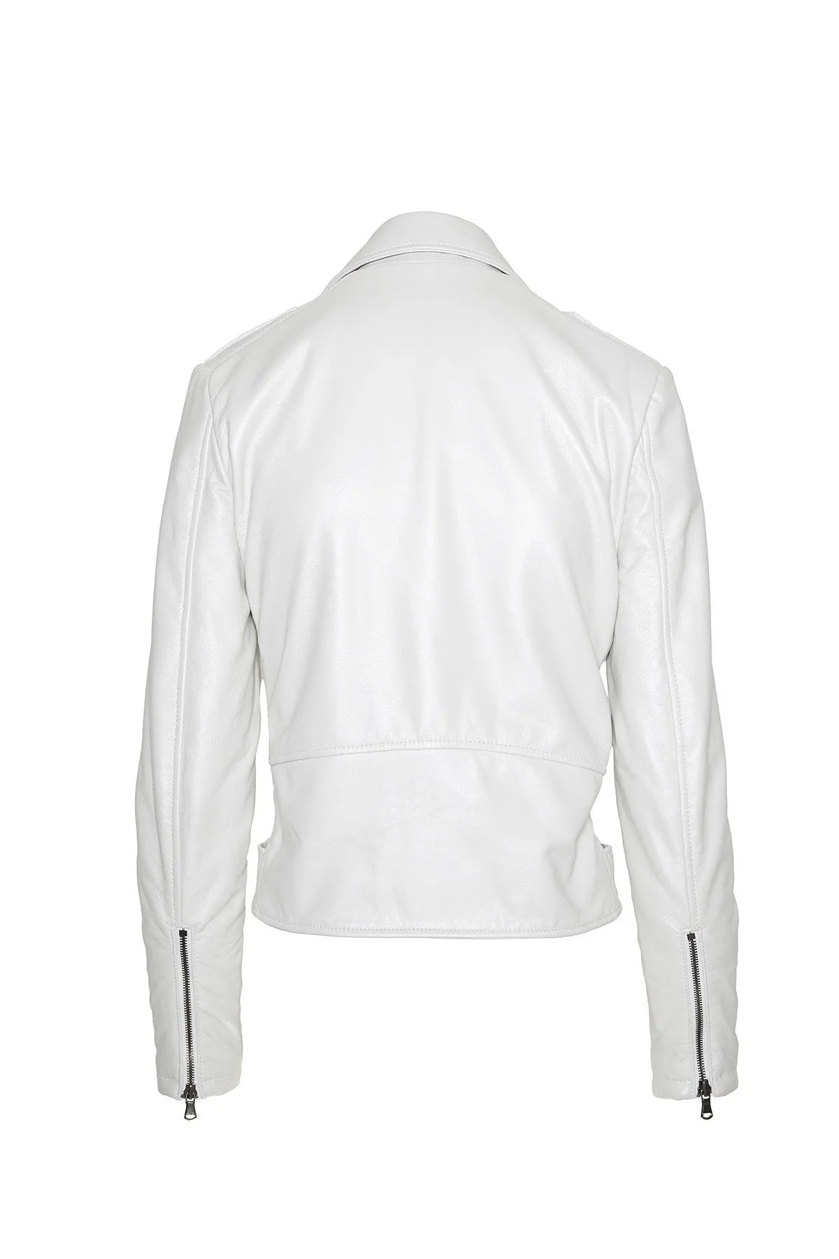 Moto Jacket in White