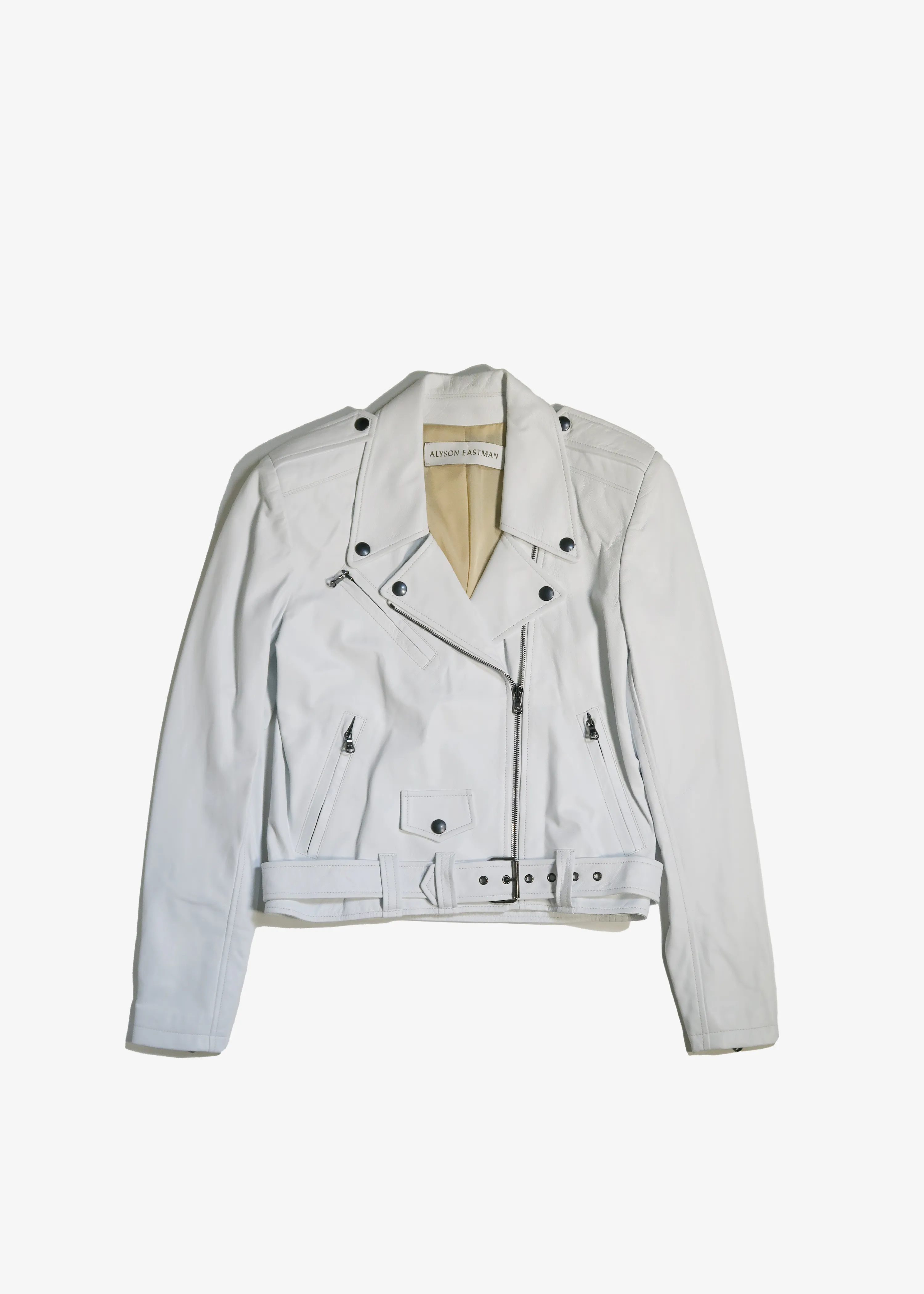 Moto Jacket in White