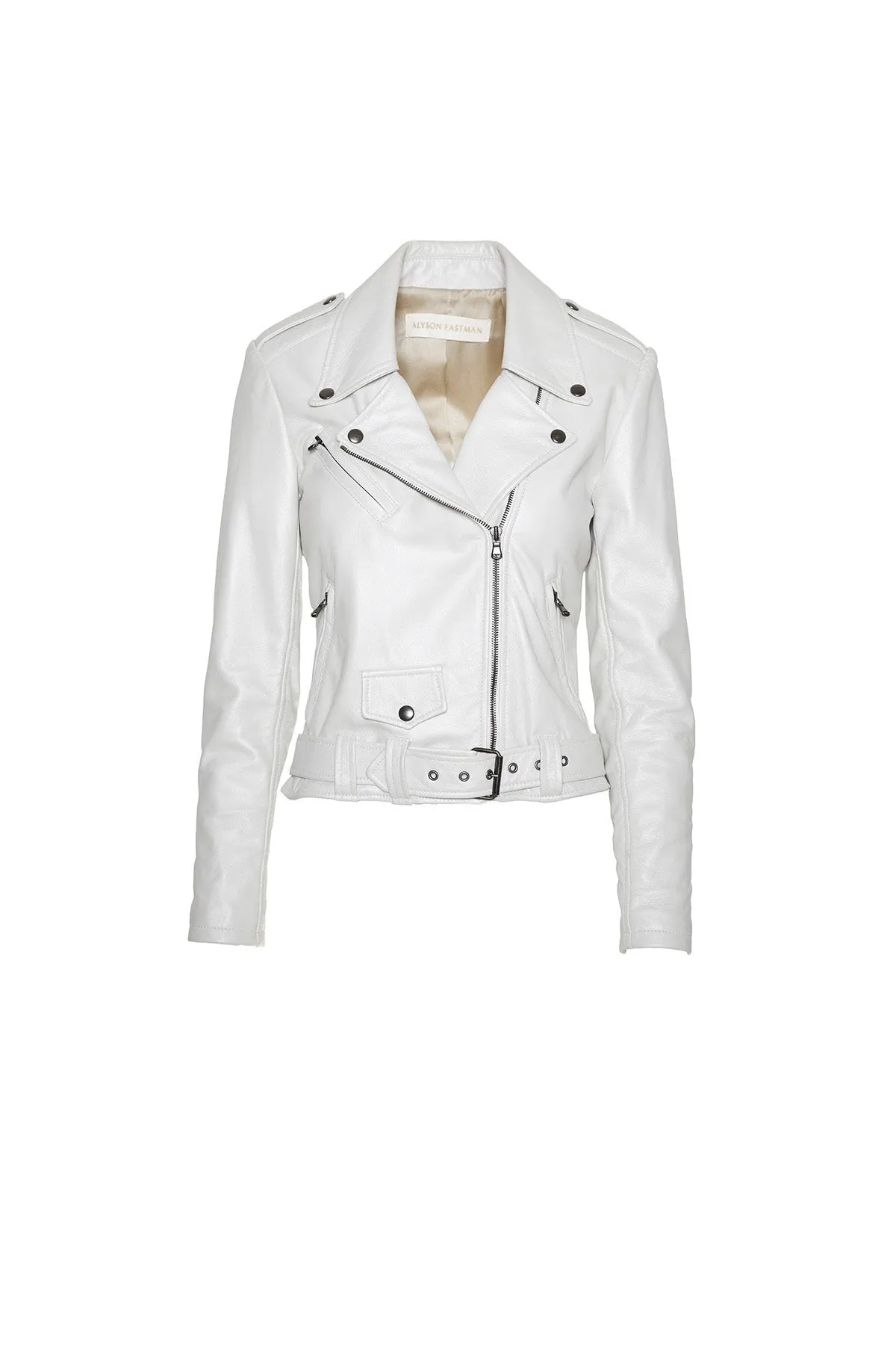 Moto Jacket in White