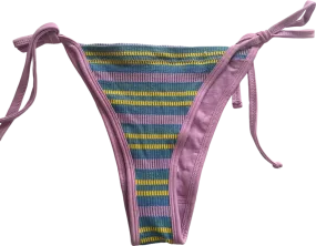 Out From Under Pink Striped Bikini Bottoms UK M