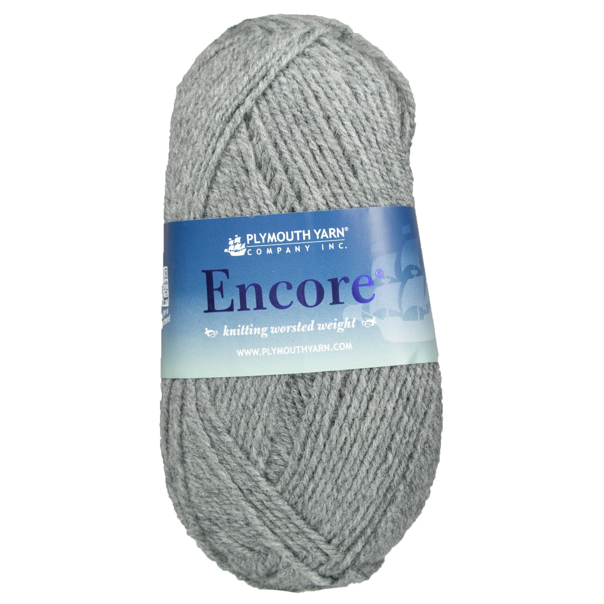 Plymouth Yarn Encore Worsted Yarn - 0194 Medium Grey