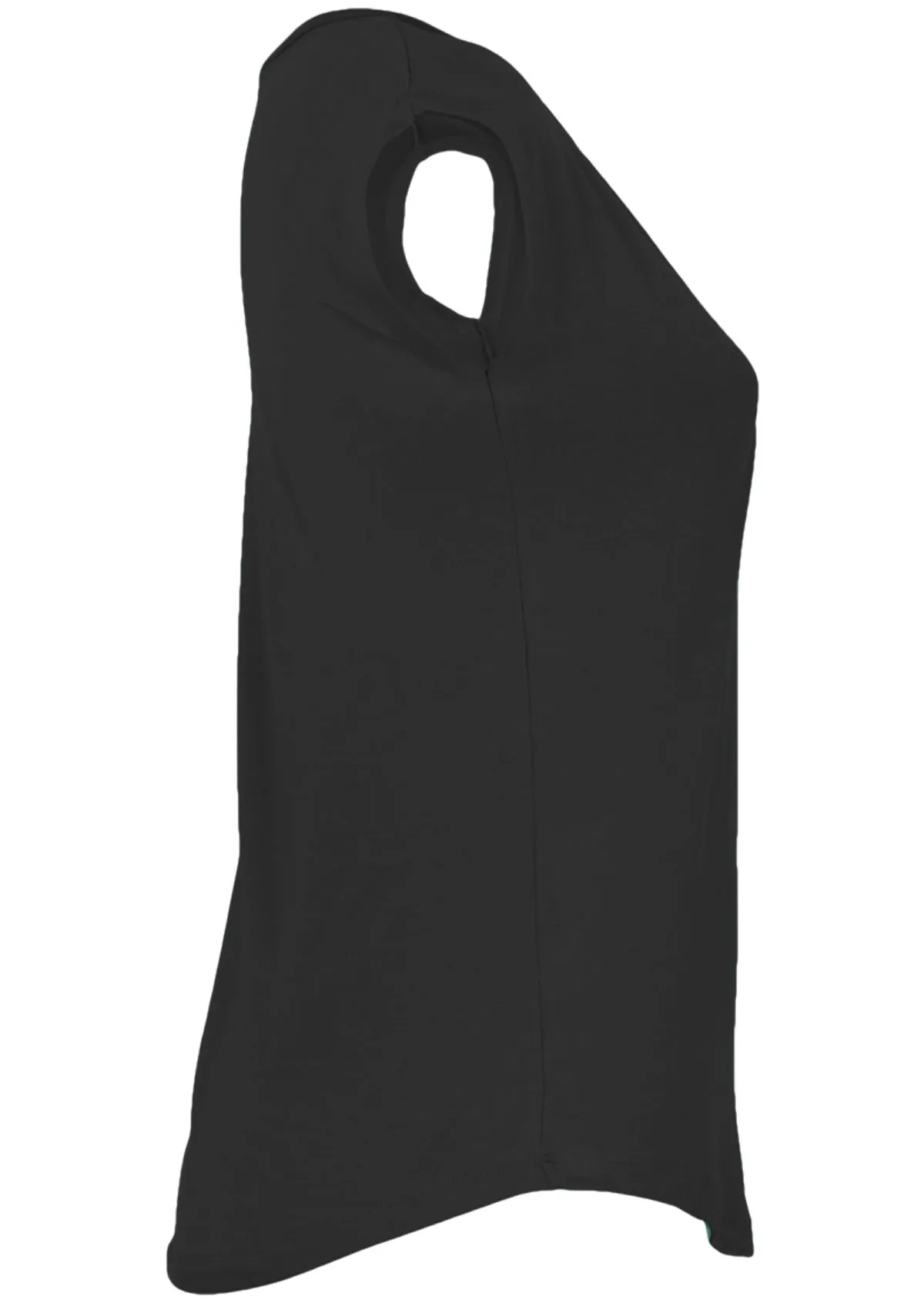 Simple Top V-neck Black