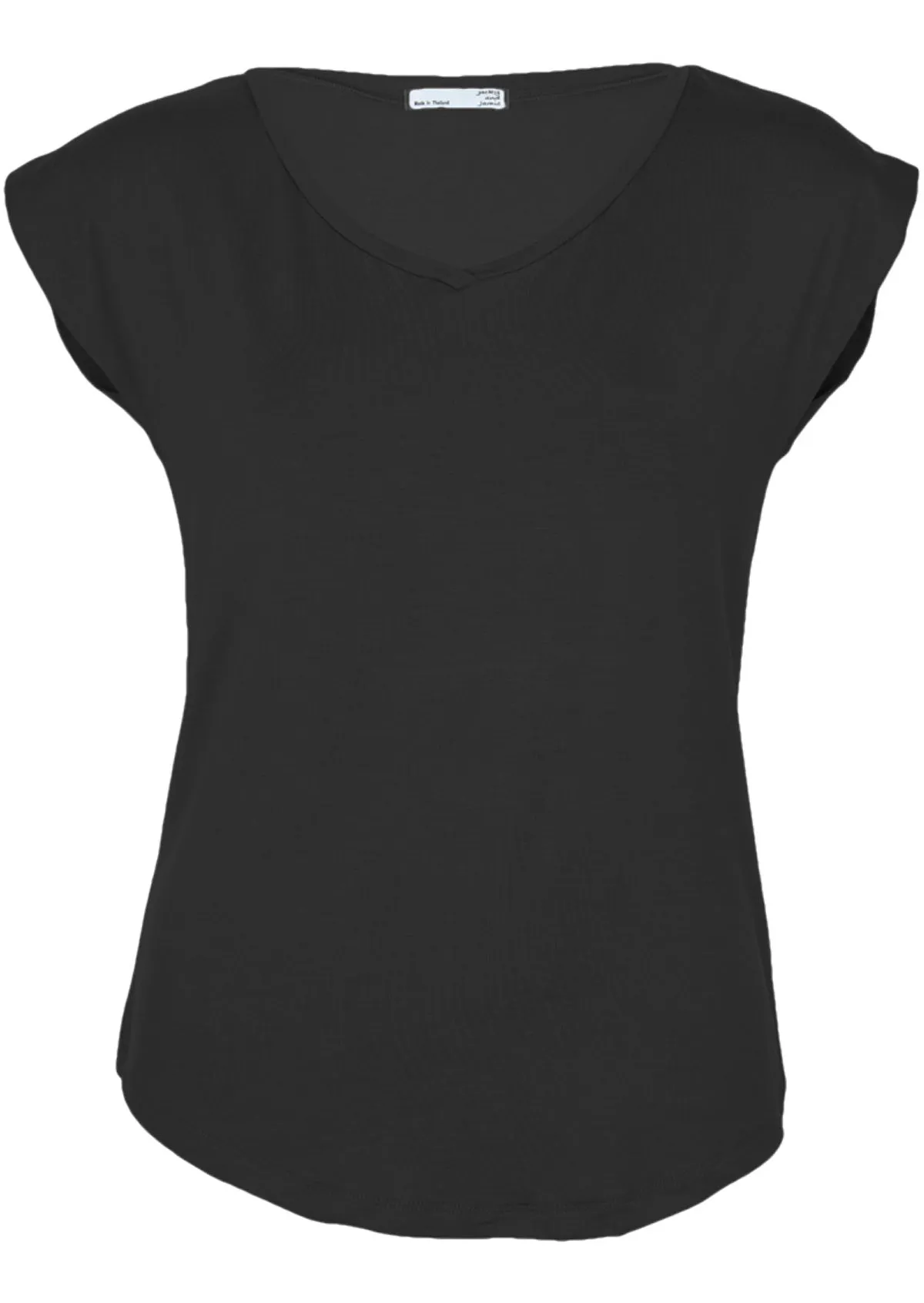 Simple Top V-neck Black