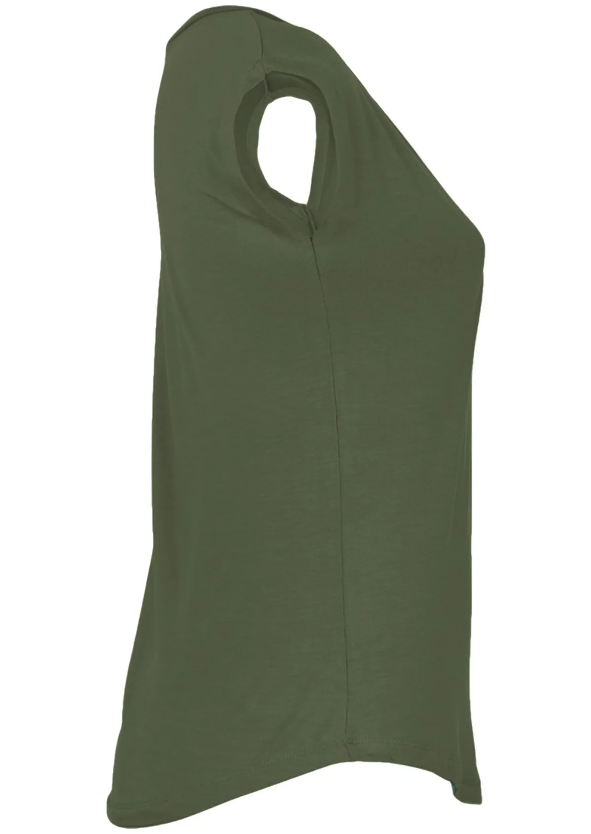 Simple Top V-neck Olive