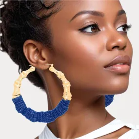 Stylish Wrapped Gold Hoops - Trendy Earrings for Any Occasion