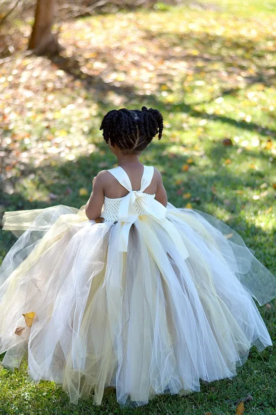 Sunflower & Burlap Tutu Dress, Sunflower Flower Girls Dress, Fall Wedding Flower Girl