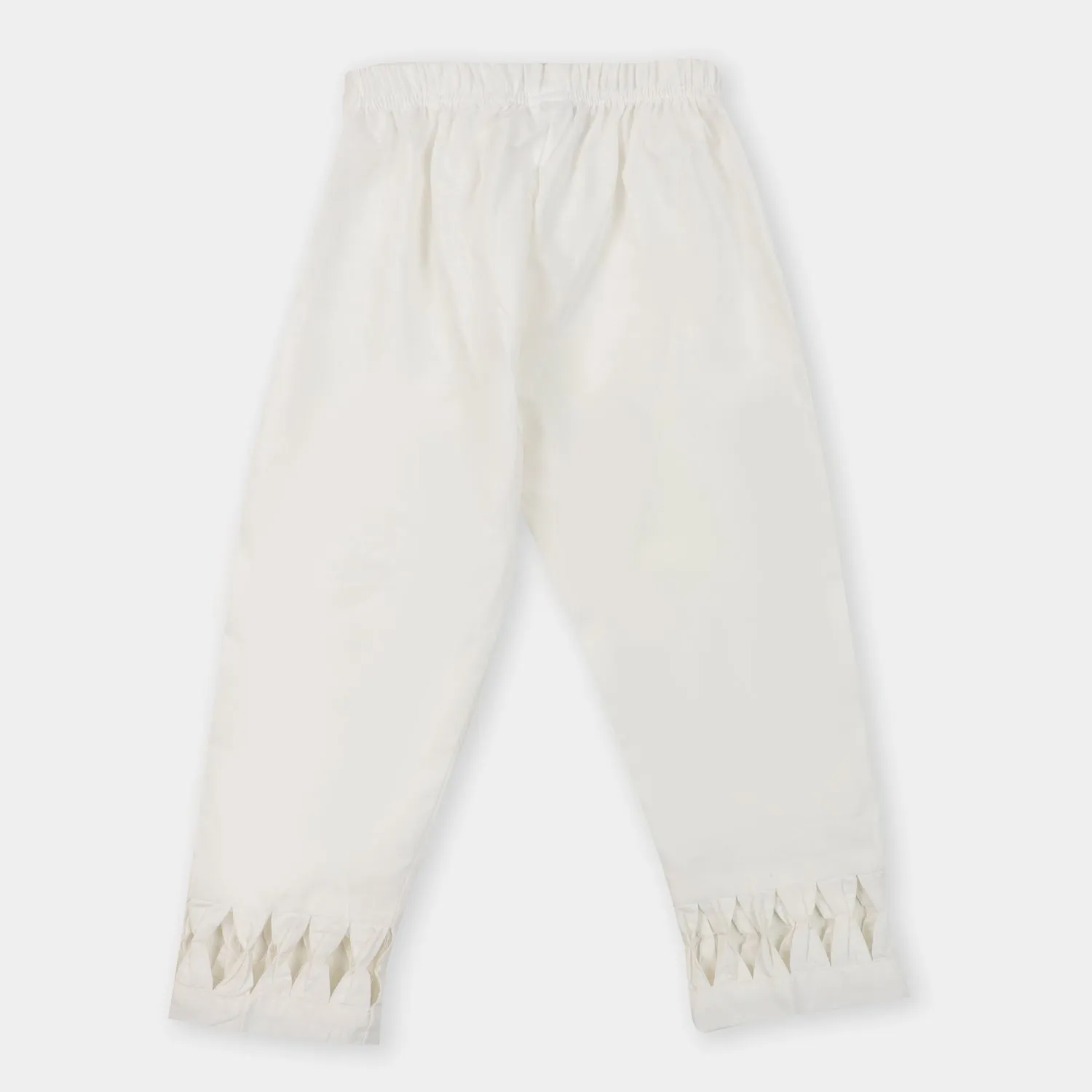 Teens Girls Bow Pant - Off White