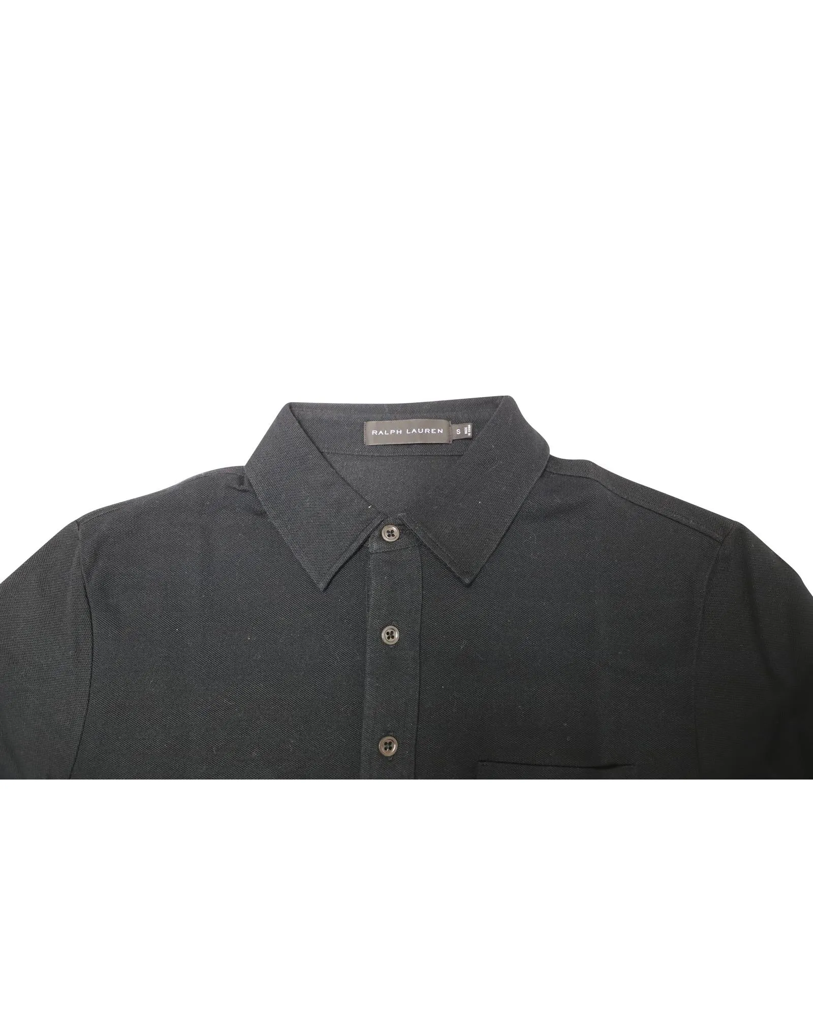 Timeless Black Cotton Polo Shirt