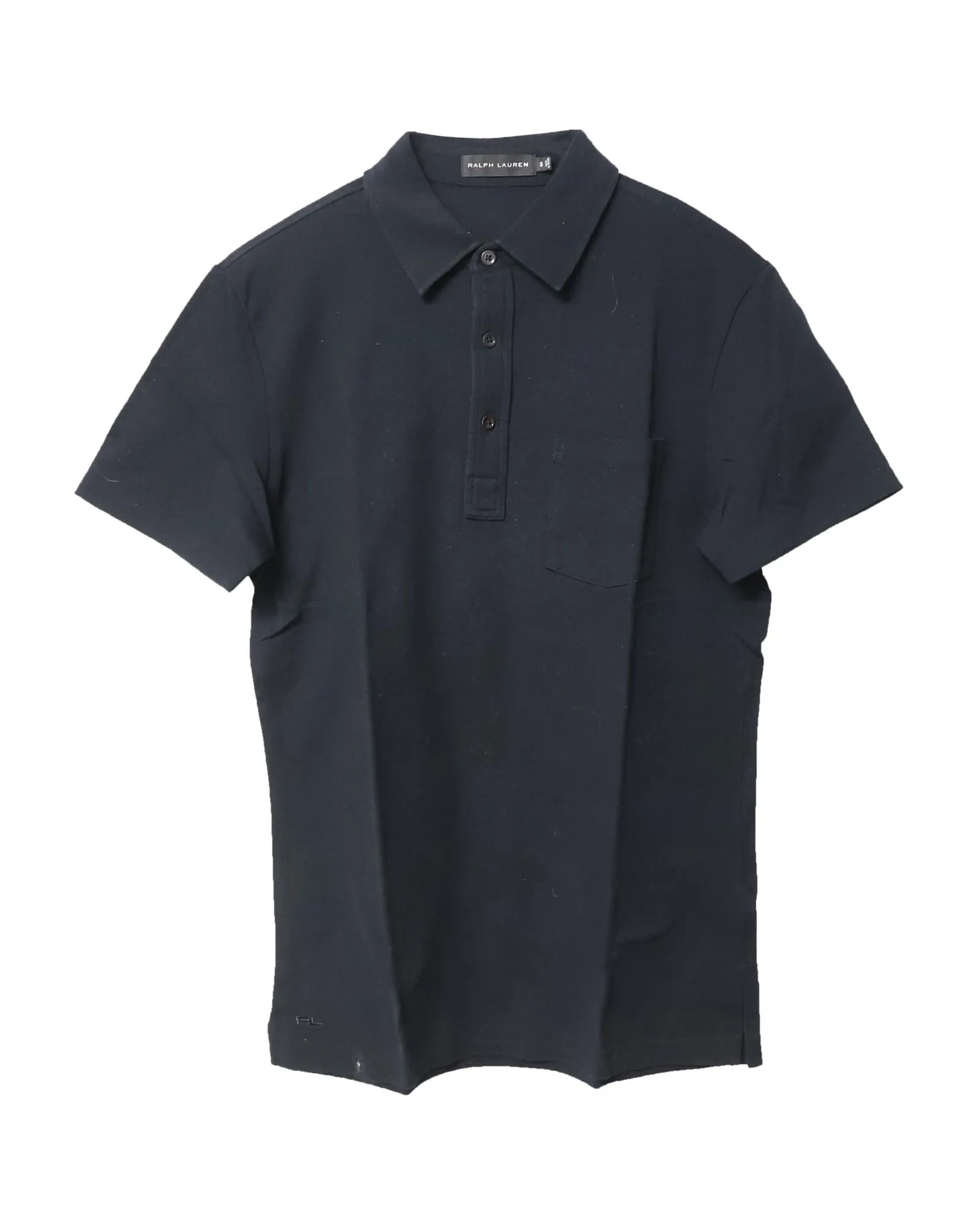 Timeless Black Cotton Polo Shirt