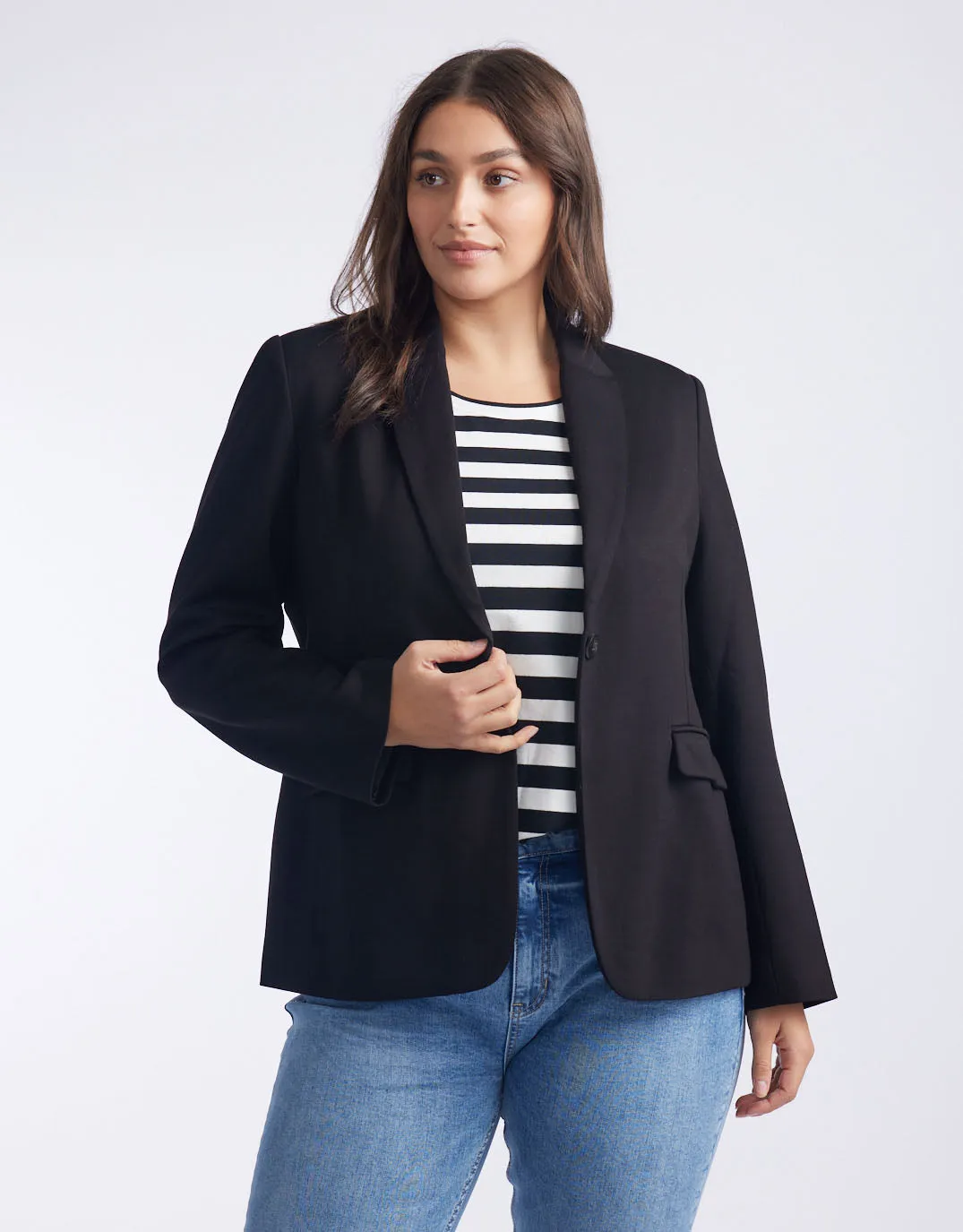 Timeless Ponte Blazer - Black