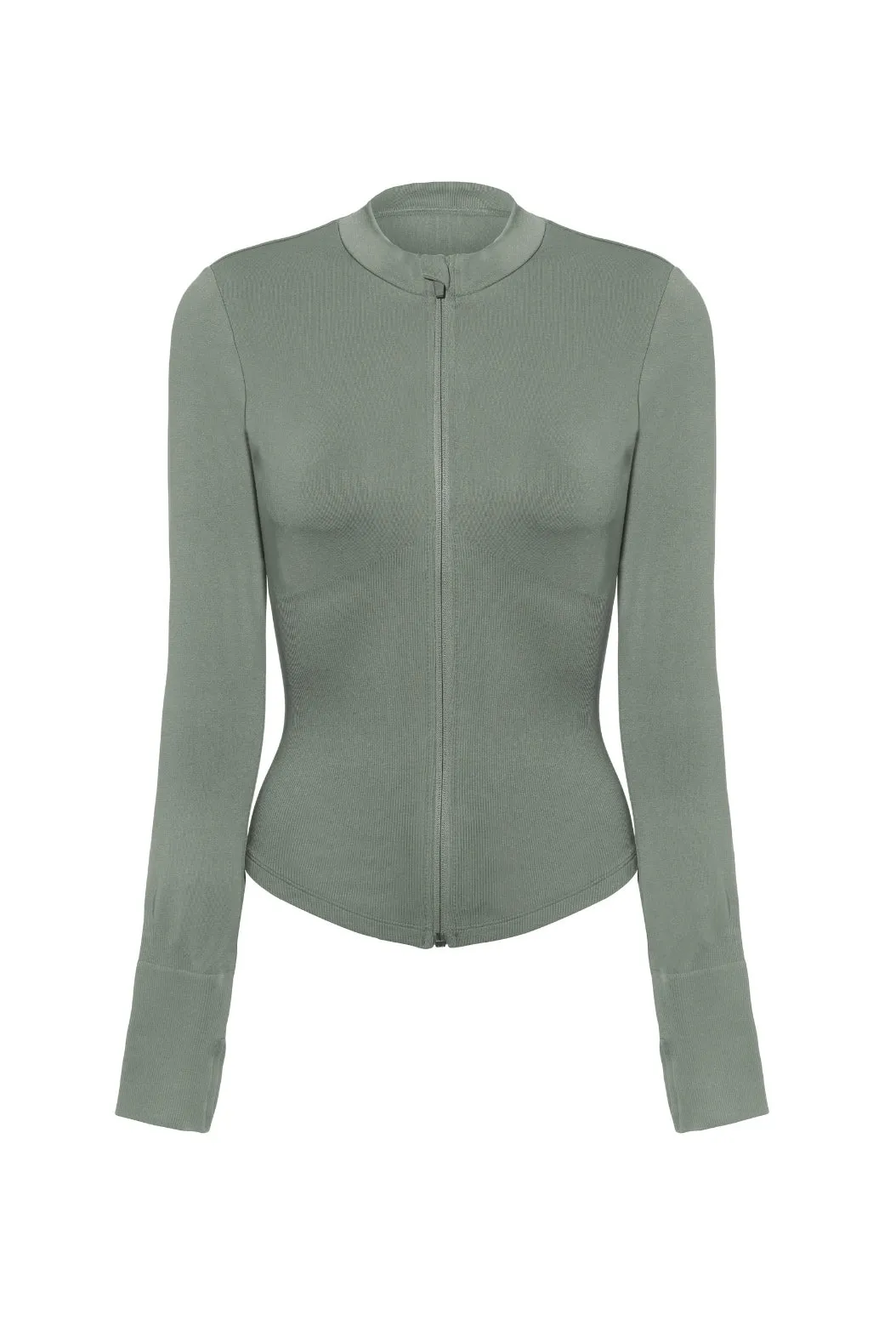 Timeless Zip Jacket - Smoked Olive