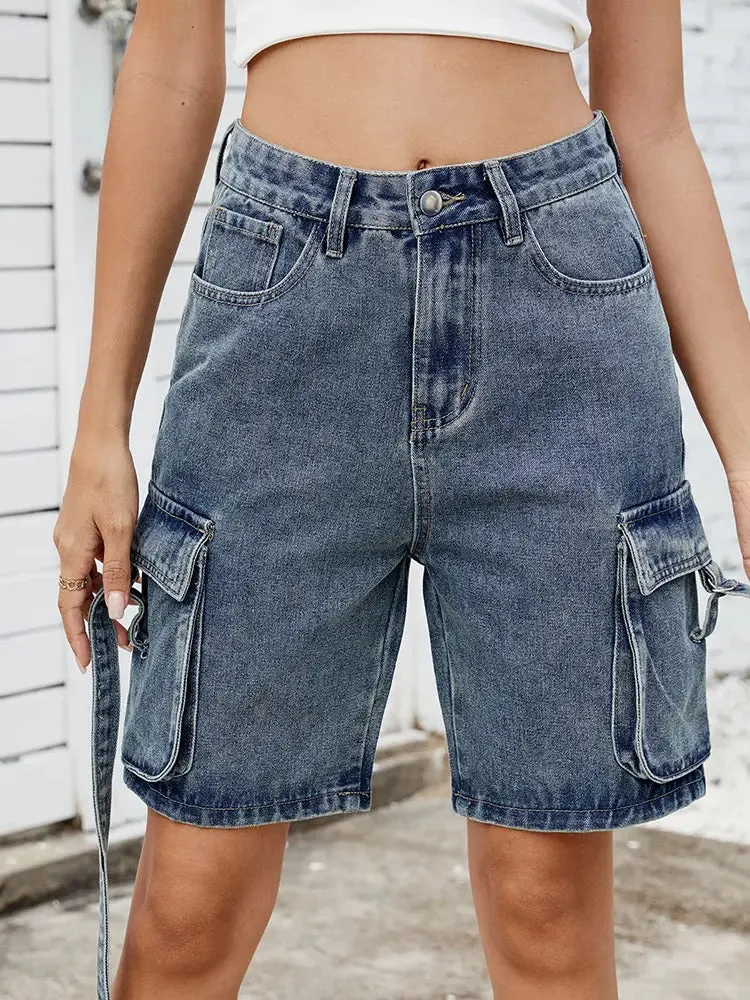 Trendy Summer Washed Cargo Shorts