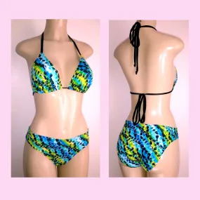 Triangle Swimwear Top. Timeless Bikini Bottom