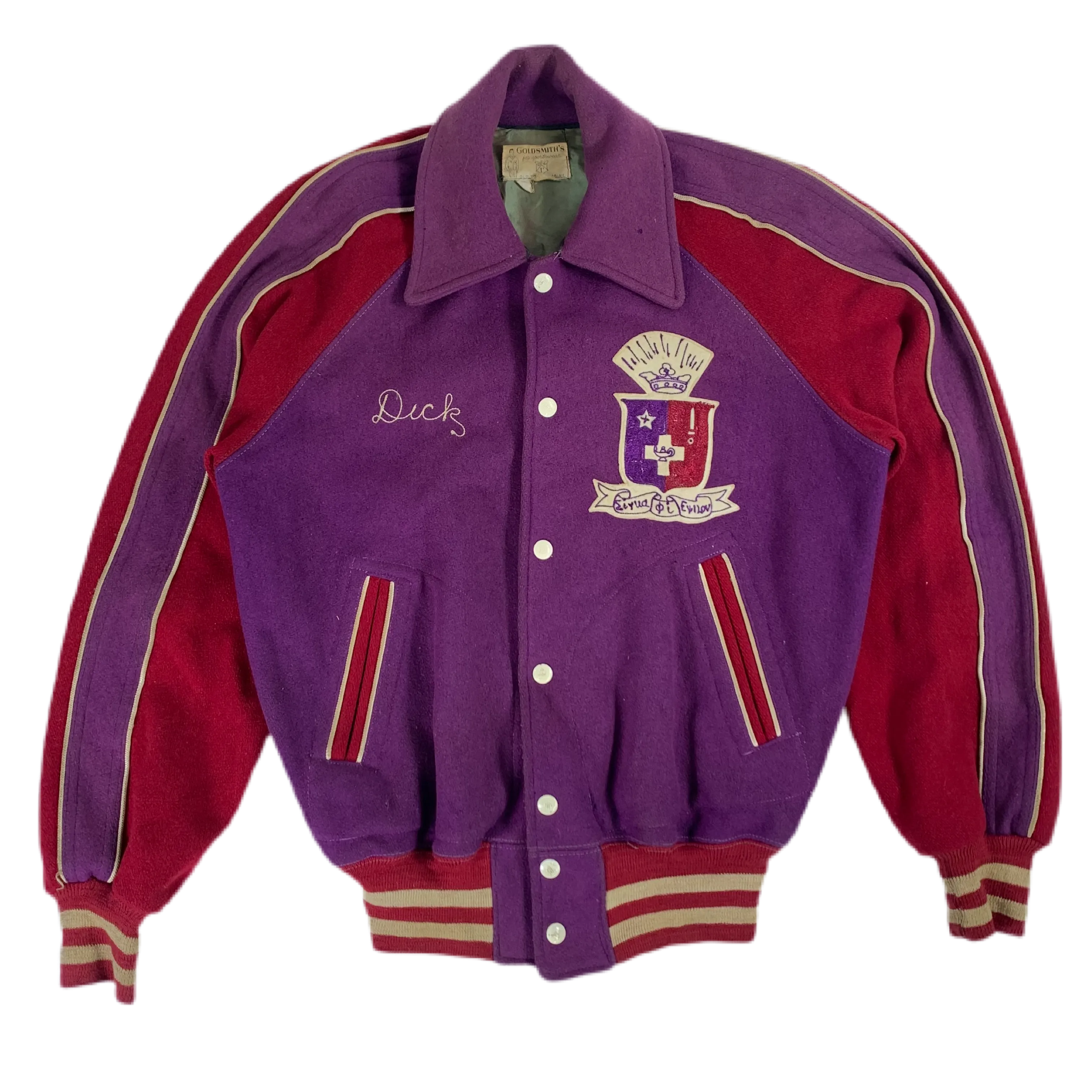 Vintage Sigma Phi Epsilon "Goldsmith's Sportswear" Varsity Jacket