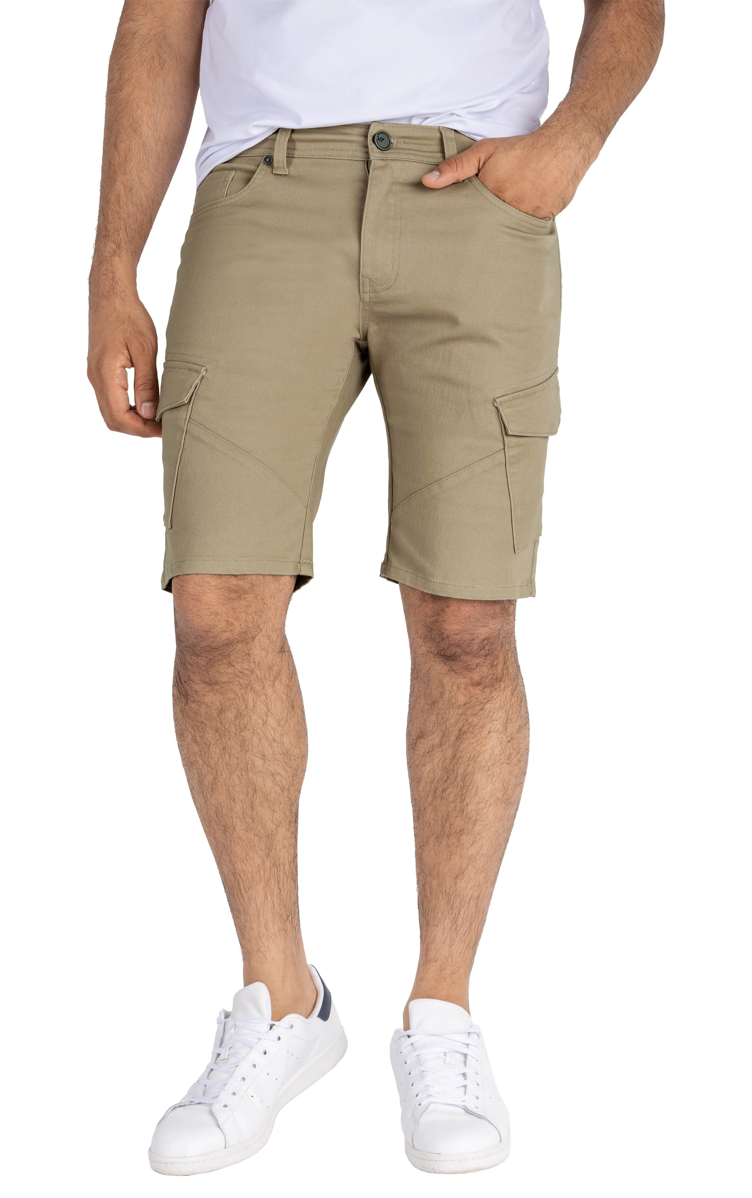 X RAY Men's 5-Pocket Stylish Commuter Cargo Shorts