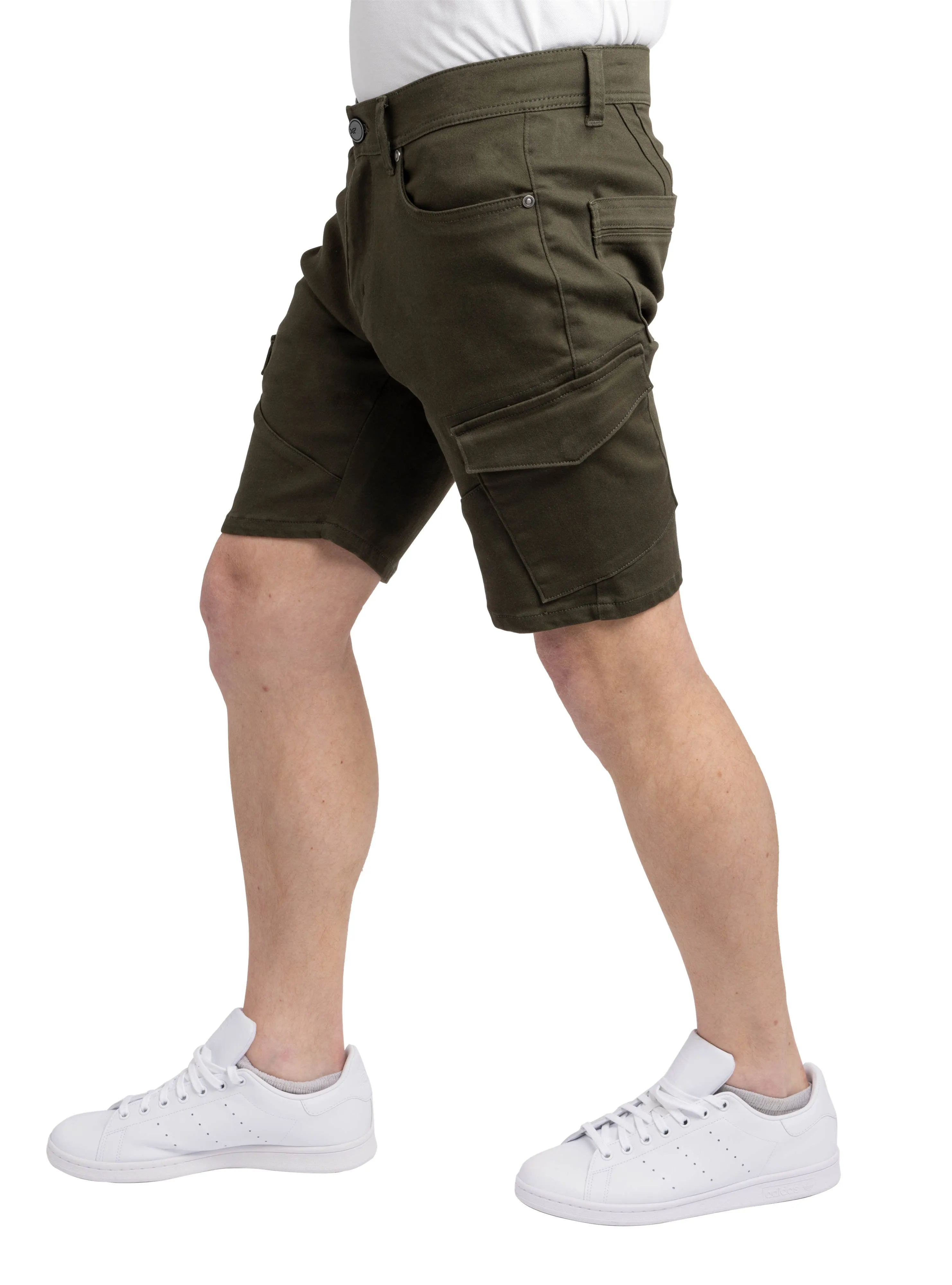 X RAY Men's 5-Pocket Stylish Commuter Cargo Shorts